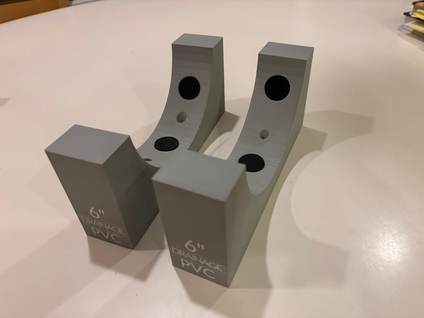 Pipe Jig for 3, 4, or 6 Inch PVC DRAINAGE Pipes (Pair)