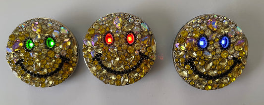 Smiling Pin with LED Eyes (DEF CON)