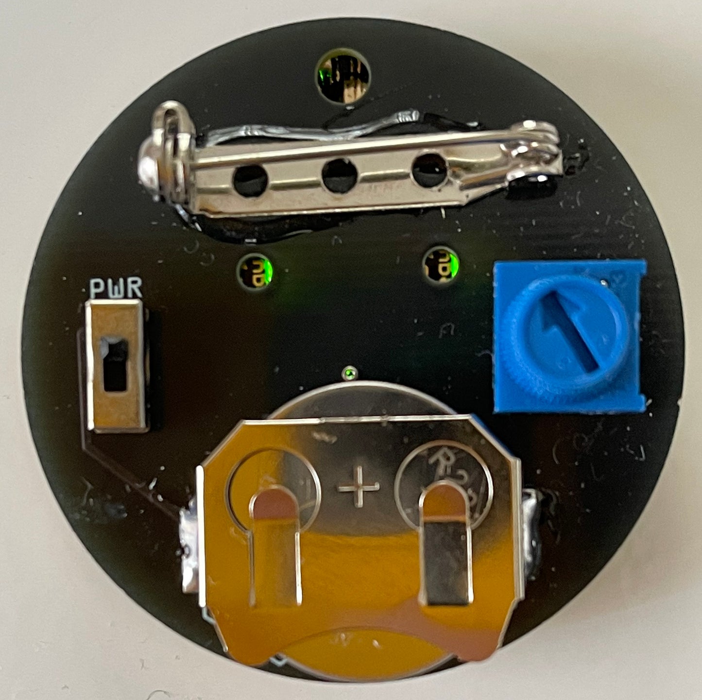 Smiling Pin with LED Eyes (DEF CON)